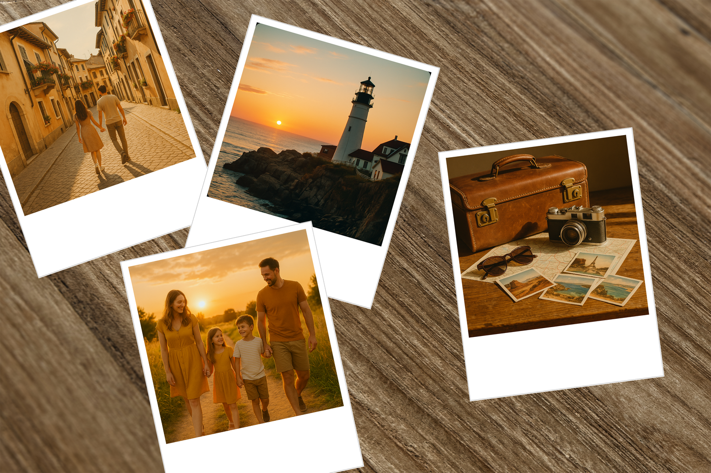 12x Magnetische Retro-Prints im Polaroid Stil 7x9cm